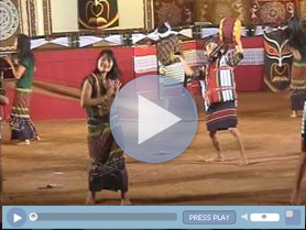 Khuallam Dance of Mizoram during Shilpgram Festival, Udaipur.