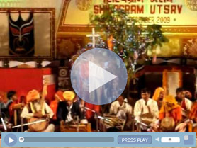 Mharo Helo Suno ji Rama peer Ji Dance of Rajasthan during Shilpgram Festivall, Udaipur.