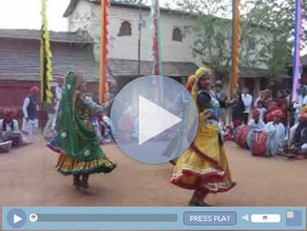 Rajasthani Folk Dance during Shilpgram Festivall, Udaipur.