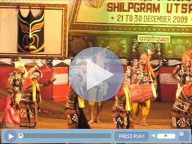 Sambalpuri Dance of Orissa during Shilpgram Festival, Udaipur.