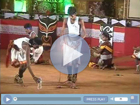 Thappattam Folk Dance of Tamilnadu during Shilpgram Festival, Udaipur.